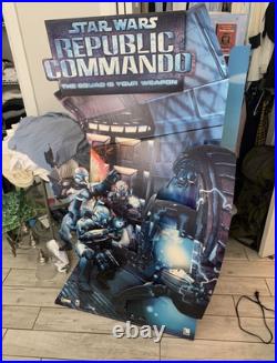 EXTREMELY RARE Star Wars Republic Commando 3D Store Display (Read Description)