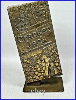 EXTREMELY RARE advertising Cracker Jack Box metal sign store display original
