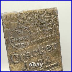 EXTREMELY RARE advertising Cracker Jack Box metal sign store display original