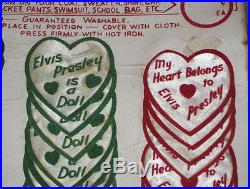 Elvis Presley EPE Store Display With Iron On Patches Emblems RARE 1956