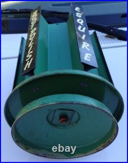 Esquire Boot Shoe Polish Antique Early Store Metal Rotating Display Rare