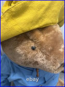 Extremely Rare Large Jumbo 5'6 1970's Paddington Bear Store Display antique vtg