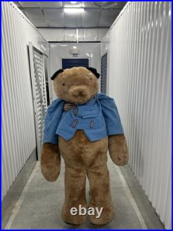 Extremely Rare Large Jumbo 5'6 1970's Paddington Bear Store Display antique vtg