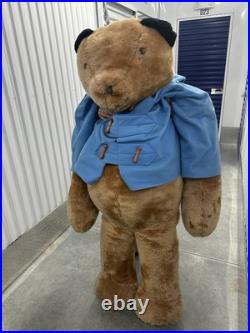 Extremely Rare Large Jumbo 5'6 1970's Paddington Bear Store Display antique vtg