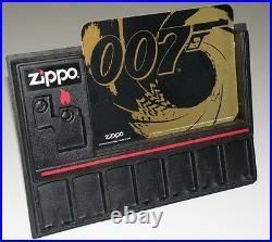 Extremely Rare Set of 12 James Bond Zippo Set With Store Display All Unused