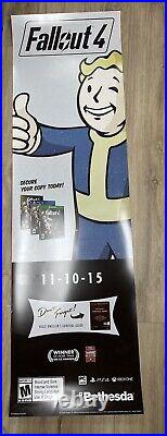 FALLOUT 4 rare Store Display Sign Advertising