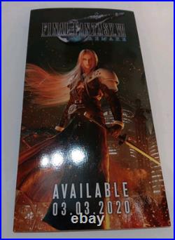 Final Fantasy VII 7 Remake GameStop Promo Store Display, Both Sides Printed RARE