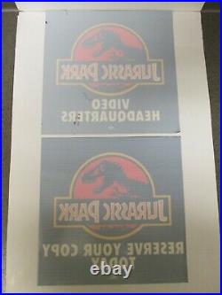 Free XL Vintage Shirt & Jurassic Park 1993 Vhs Store Display Marketing Kit Rare