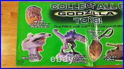 GODZILLA PROMO 1998 Taco Bell Store Display Toys Poster Movie Oddball Rare