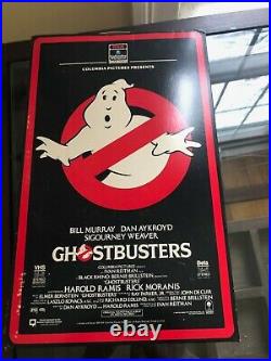 Ghostbusters original'80s video store oversized display box RARE (9x-14-2x)