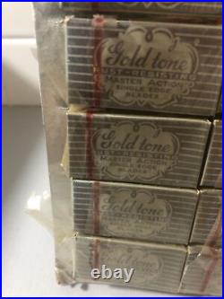 Goldtone Razor Blade Store Display 40s Ad 20 Count 4 for 10 cents Complete RARE