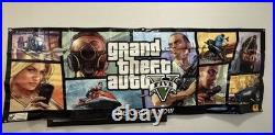 Grand Theft Auto V Promo Display Vinyl Banner LARGE 71x35 Store Display RARE