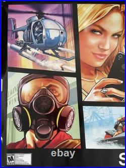 Grand Theft Auto V Promo Display Vinyl Banner LARGE 71x35 Store Display RARE