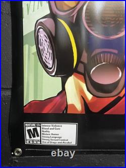 Grand Theft Auto V Promo Display Vinyl Banner LARGE 71x35 Store Display RARE