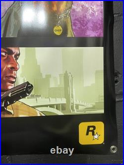 Grand Theft Auto V Promo Display Vinyl Banner LARGE 71x35 Store Display RARE