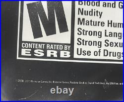 Grand Theft Auto V Promo Display Vinyl Banner LARGE 71x35 Store Display RARE