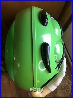 Green M&M's Candy Character Collectible Large Store Display 39 RARE On Wheels