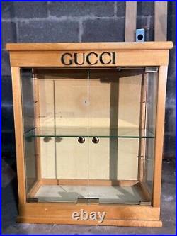 Gucci Vintage Display Peice Rare In Good Condition With Interior Lighting