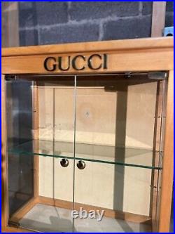 Gucci Vintage Display Peice Rare In Good Condition With Interior Lighting