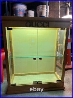 Gucci Vintage Display Peice Rare In Good Condition With Interior Lighting