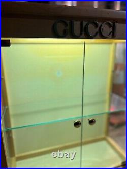 Gucci Vintage Display Peice Rare In Good Condition With Interior Lighting