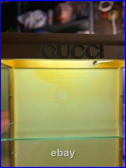 Gucci Vintage Display Peice Rare In Good Condition With Interior Lighting