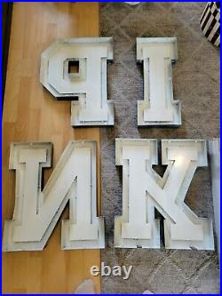 HTF Very Rare Victoria Secret PINK Display Letters