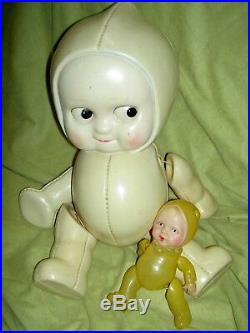 HUGE 1930s RARE celluloid (plastic) jointed Kewpie store display doll by ROYAL