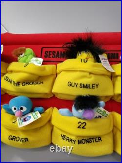 HUGE RARE STORE DISPLAY 2000 Full Set 24 Mcdonalds SESAME STREET Mini Bean Pals