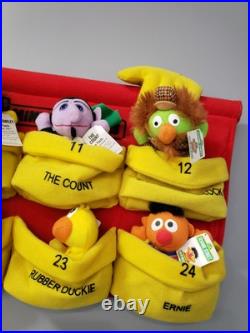 HUGE RARE STORE DISPLAY 2000 Full Set 24 Mcdonalds SESAME STREET Mini Bean Pals