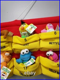 HUGE RARE STORE DISPLAY 2000 Full Set 24 Mcdonalds SESAME STREET Mini Bean Pals