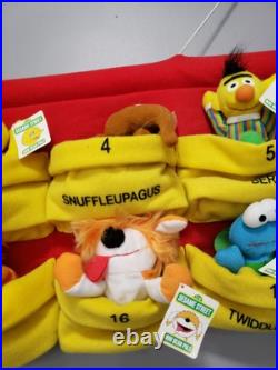 HUGE RARE STORE DISPLAY 2000 Full Set 24 Mcdonalds SESAME STREET Mini Bean Pals