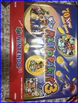 HUGE Rare AUTHENTIC N64 Mario Party 3 Nintendo Promo Store Display Banner Vinyl