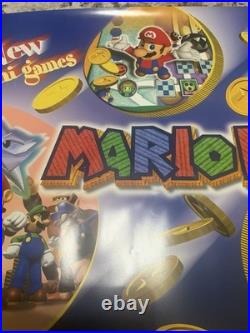 HUGE Rare AUTHENTIC N64 Mario Party 3 Nintendo Promo Store Display Banner Vinyl