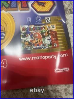 HUGE Rare AUTHENTIC N64 Mario Party 3 Nintendo Promo Store Display Banner Vinyl