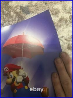 HUGE Rare AUTHENTIC N64 Mario Party 3 Nintendo Promo Store Display Banner Vinyl