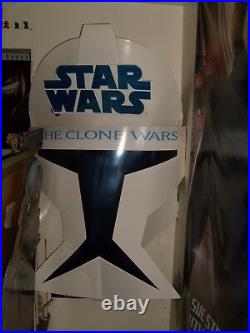 HUGE STAR WARS CLONE WARS TROOPER TOYS R US STORE DISPLAY 66 By 47 RARE