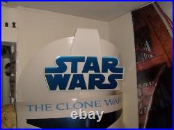 HUGE STAR WARS CLONE WARS TROOPER TOYS R US STORE DISPLAY 66 By 47 RARE