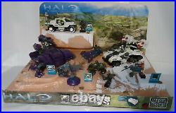 Halo Mega Bloks 2010 Rare Diorama Store Display Arctic Wolverine Wraith Warthog