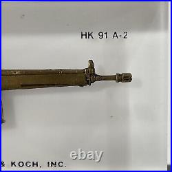 Heckler & Koch Hk 91 In Lucite Display Paperweight Collectors Display Hk Rare