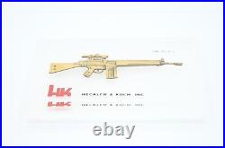 Heckler & Koch Hk 91 In Lucite Display Paperweight Collectors Display Hk Rare