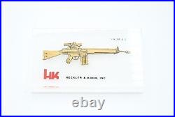 Heckler & Koch Hk 91 In Lucite Display Paperweight Collectors Display Hk Rare