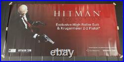 Hitman Promo Display Vinyl Grommet Banner LARGE 3'x6' Store Display RARE
