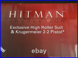 Hitman Promo Display Vinyl Grommet Banner LARGE 3'x6' Store Display RARE