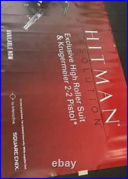 Hitman Promo Display Vinyl Grommet Banner LARGE 3'x6' Store Display RARE