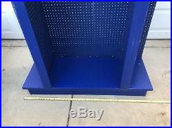 Hot Wheels Race Center pegboard display store stand RARE VHTF blue 6' tall DTC