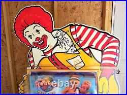 Huge 1994 Rare 64 Ronald McDonald Flintstones Store Display-Signed By Ronald