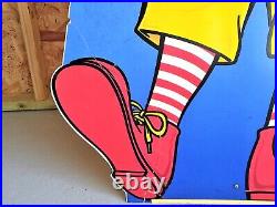 Huge 1994 Rare 64 Ronald McDonald Flintstones Store Display-Signed By Ronald