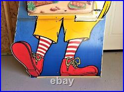Huge 1994 Rare 64 Ronald McDonald Flintstones Store Display-Signed By Ronald