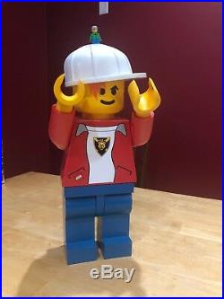 Huge Lego Minifigure Store Display 19 Inches Tall Rare